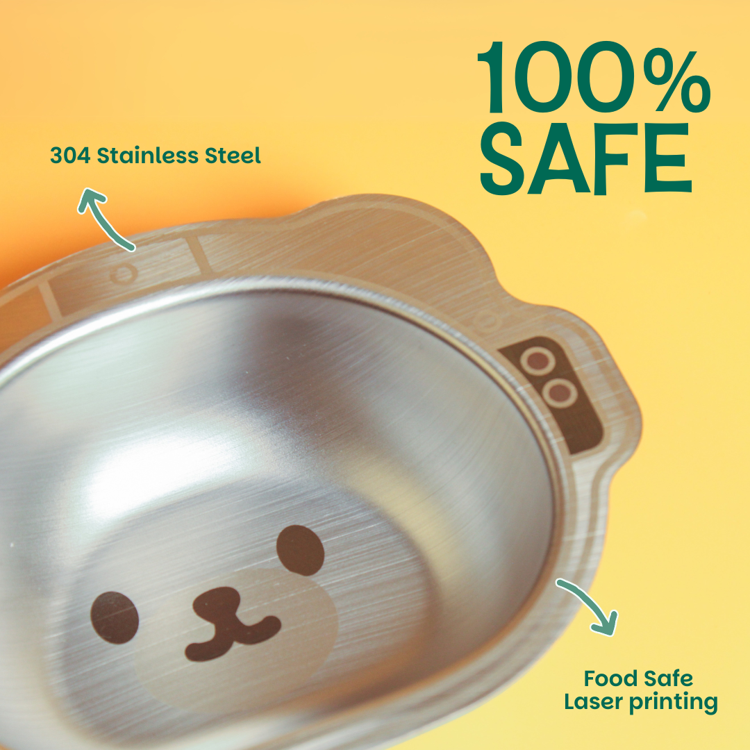 Stainless steel Astro bowl - Bear