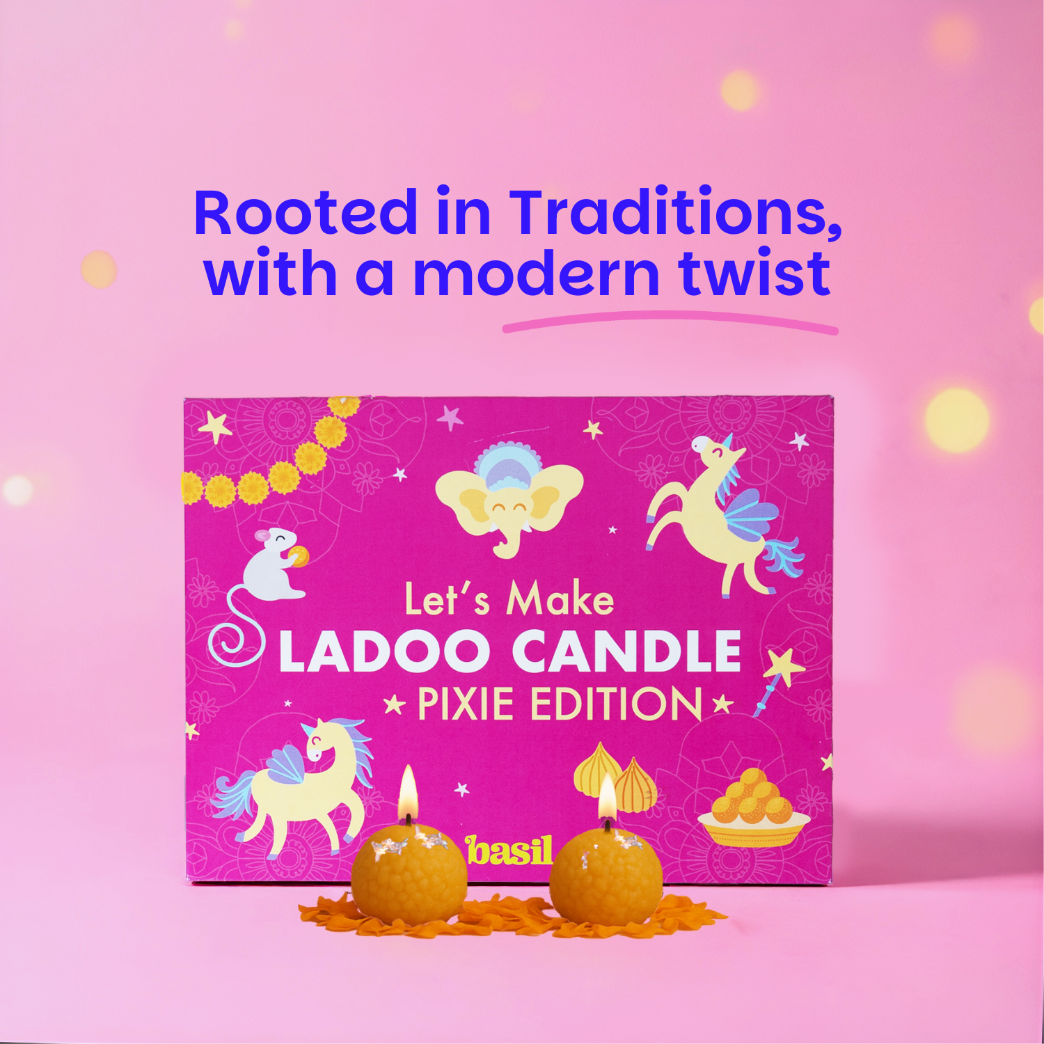 Ganesha Ladoo Candle Making Kit - Pixie Edition