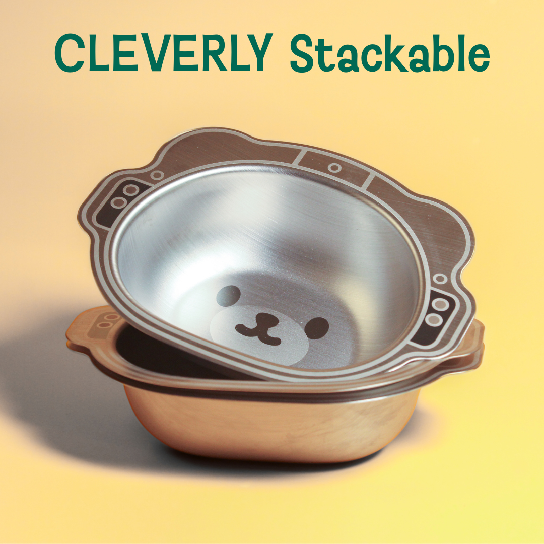 Stainless steel Astro bowl - Bear