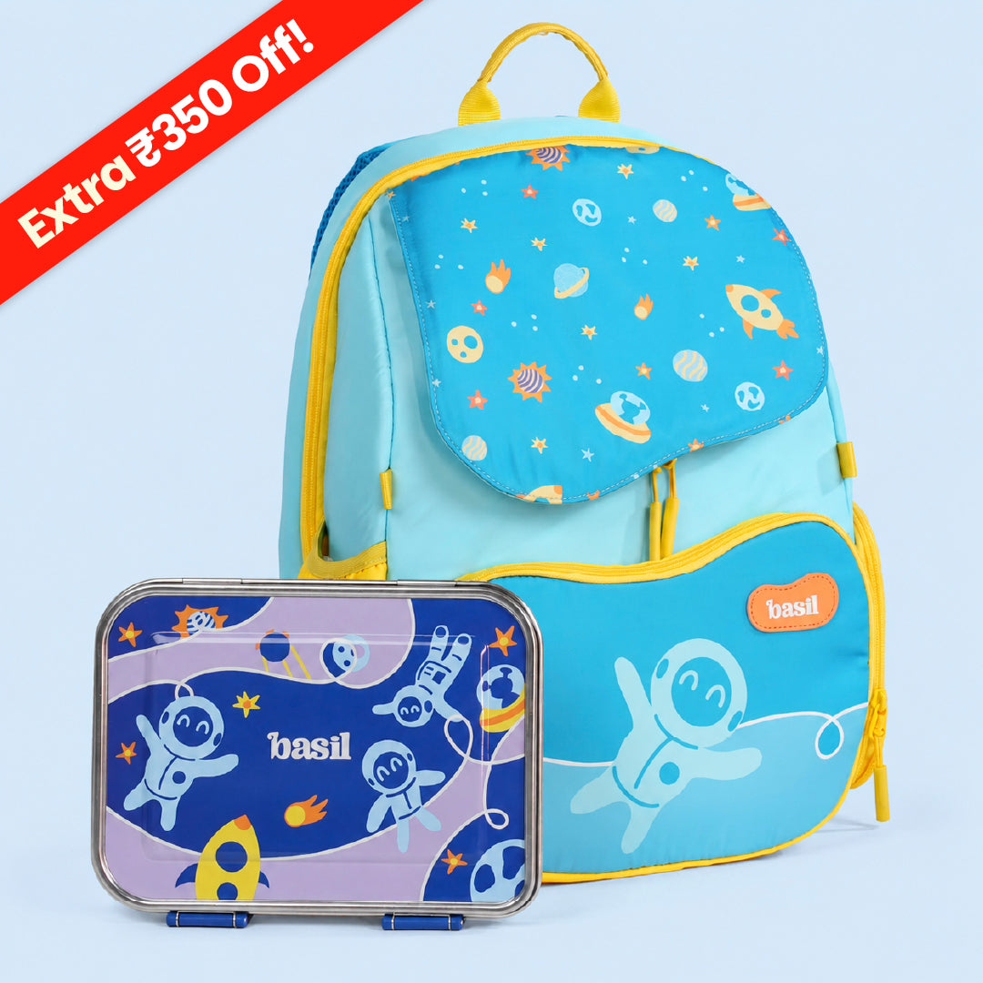 School Combo - Set of Bag & Lunchbox Super Swoosh