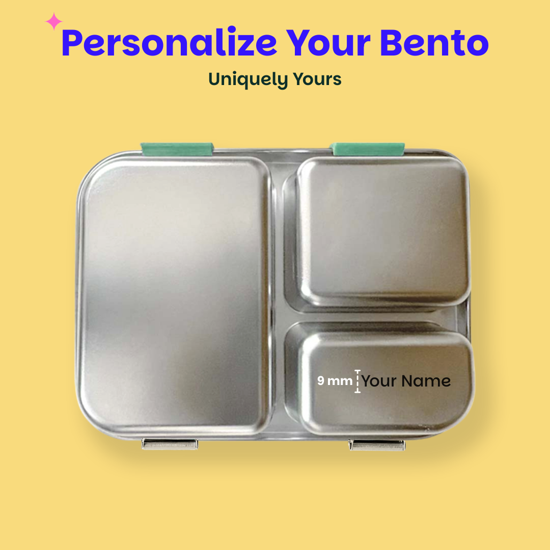 3 Compartment Stainless steel Lunchbox - Hocus Docus