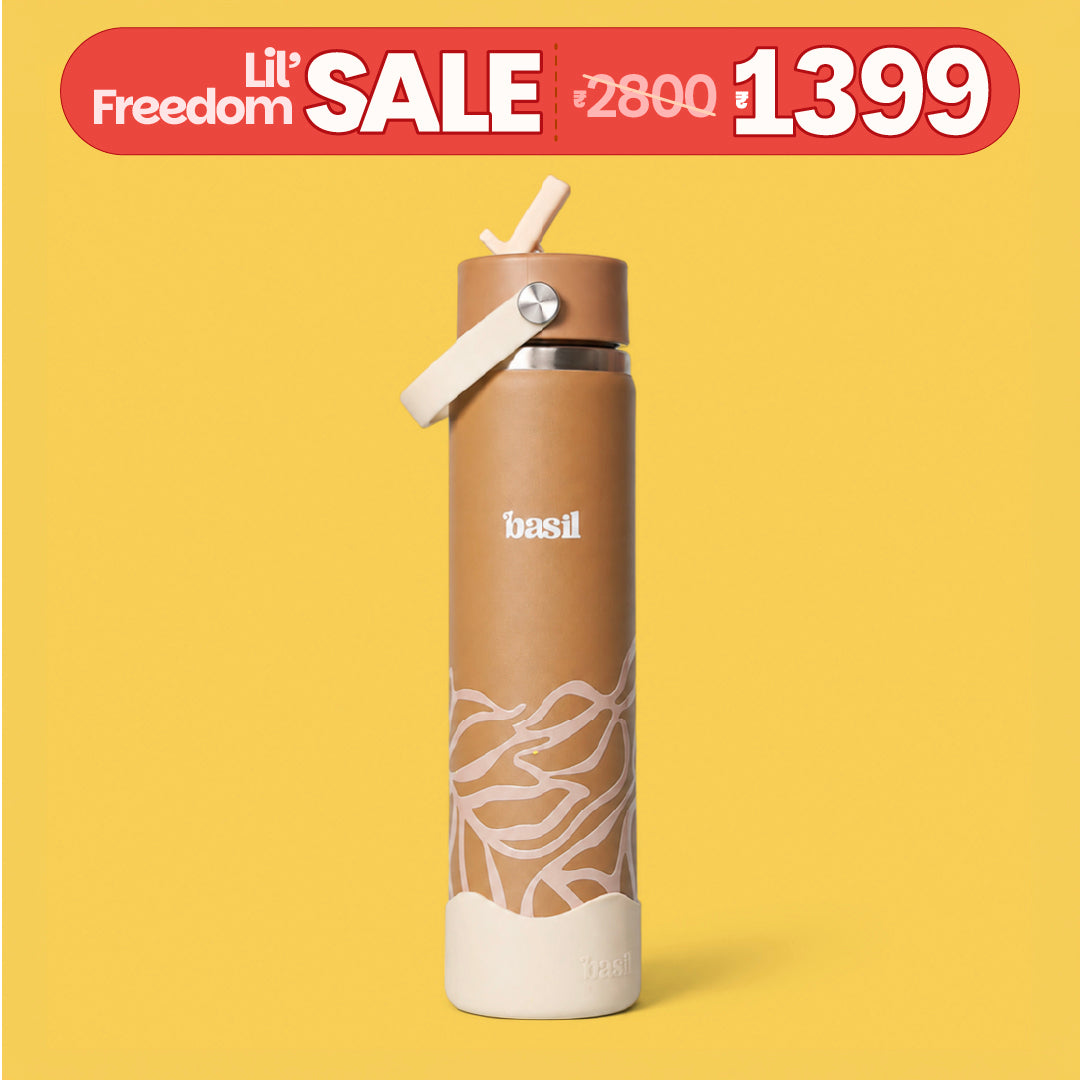 Insulated Stainless steel Sipper with Carry Handle - Classic Dune