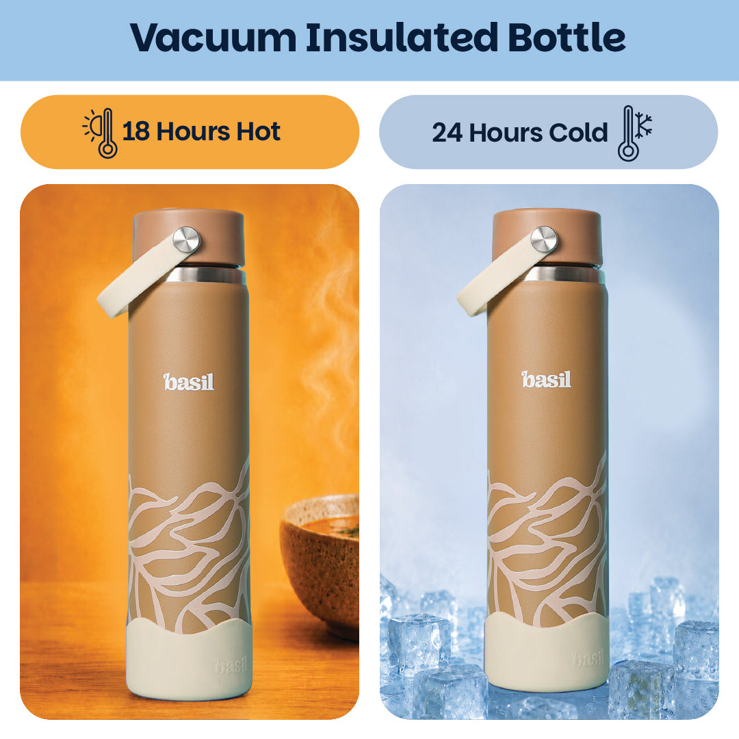 Insulated Stainless steel Sipper with Carry Handle - Classic Dune