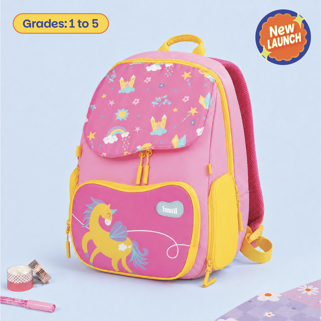 Basil Wander Bag Pixie Dash – 20L ergonomic school backpack for kids grades 1 to 5