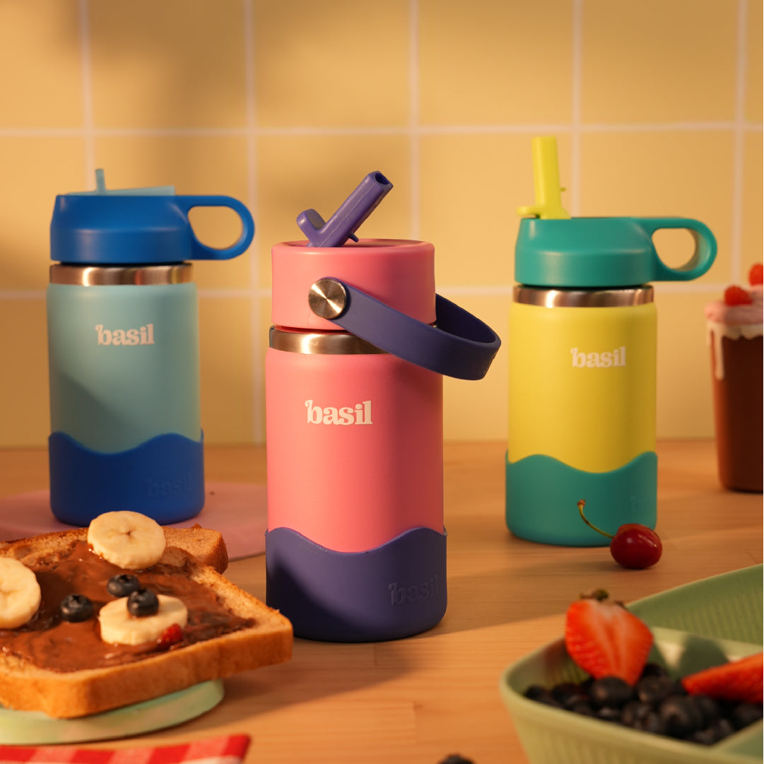 Insulated Stainless steel Sipper with Carry Handle - Reef