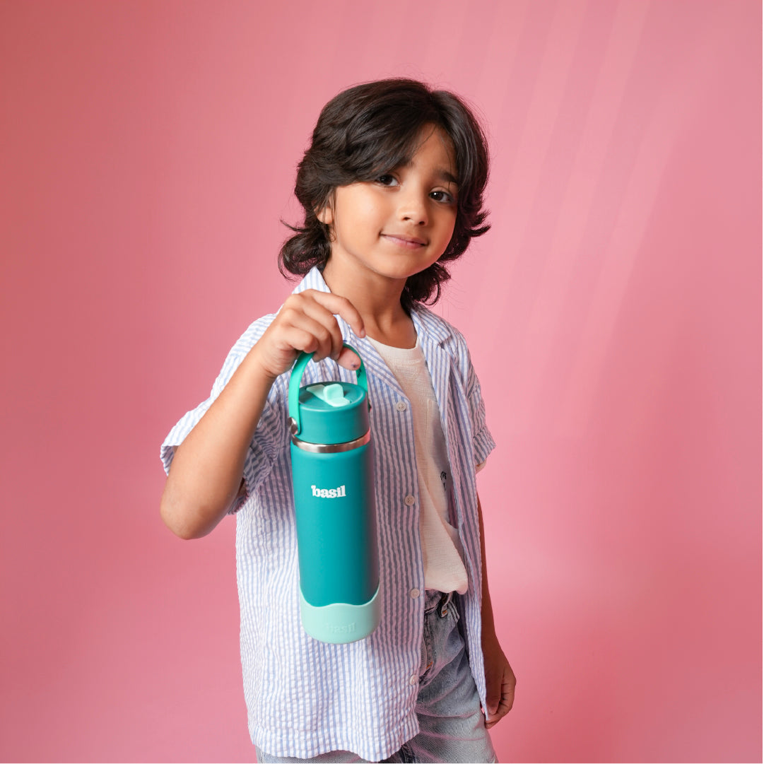 Insulated Stainless steel Sipper with Carry Handle - Classic Jade