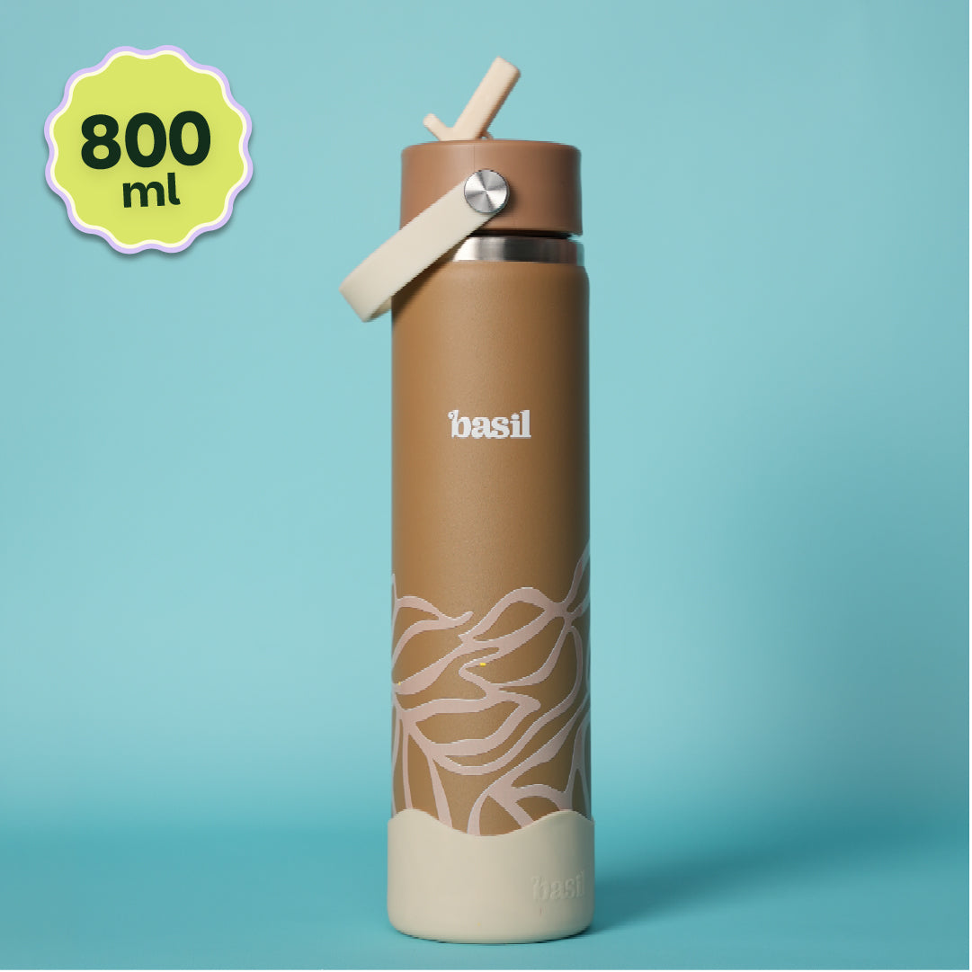Insulated Stainless steel Sipper with Carry Handle - Classic Dune