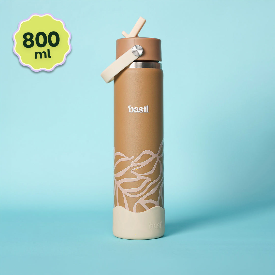 Insulated Stainless steel Sipper with Carry Handle - Classic Dune