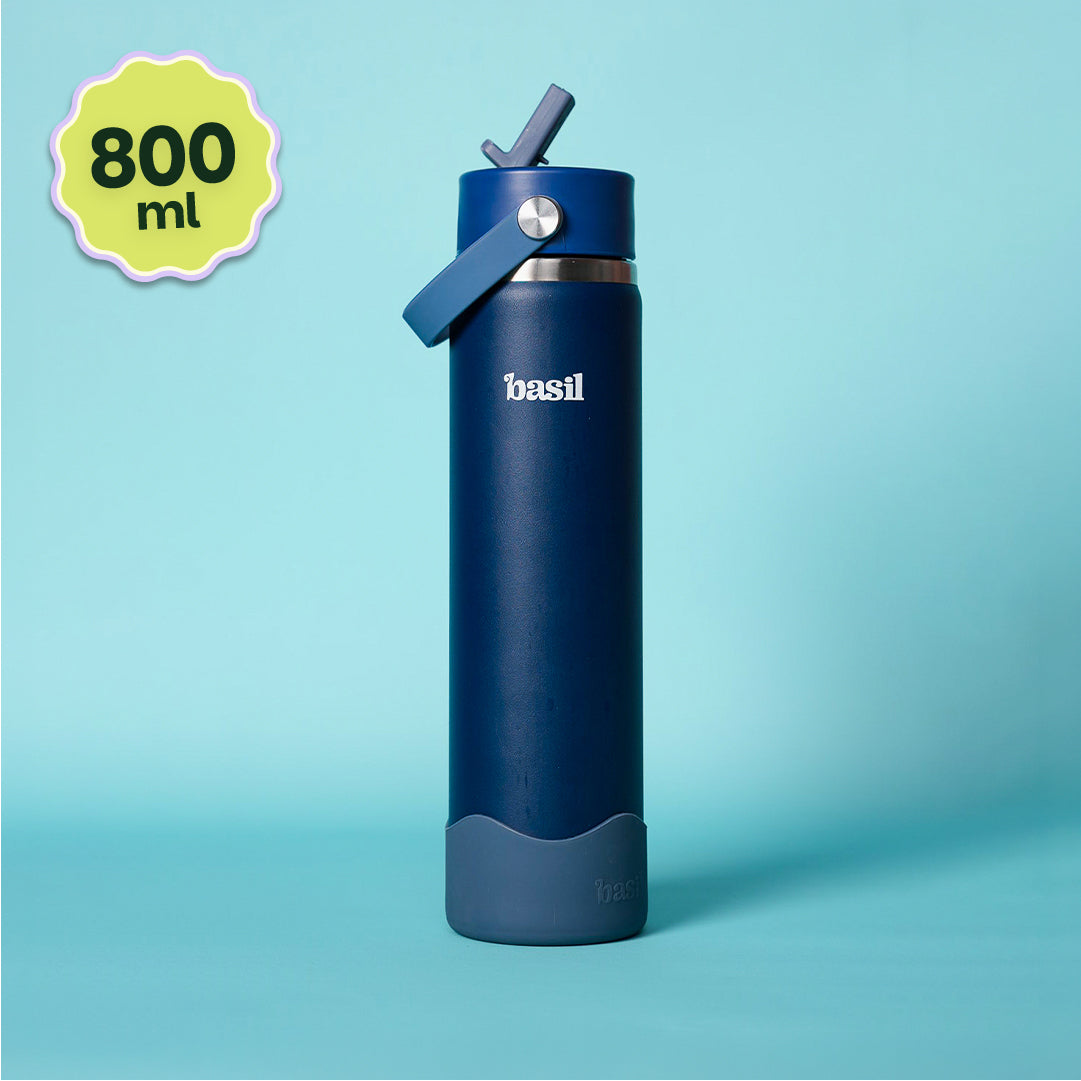 Insulated Stainless steel Sipper with Carry Handle - Classic Navy