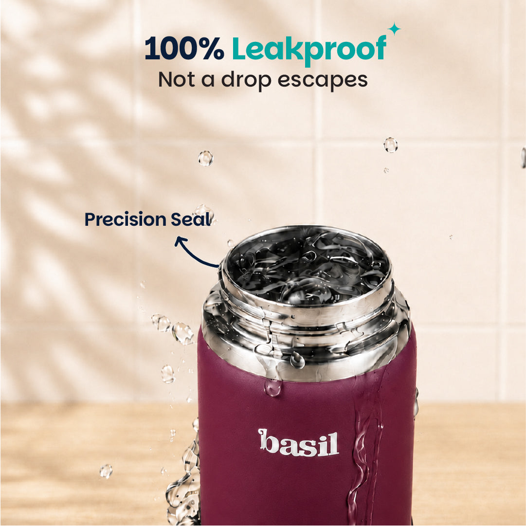 Insulated Stainless steel Sipper with Carry Handle - Classic Plum
