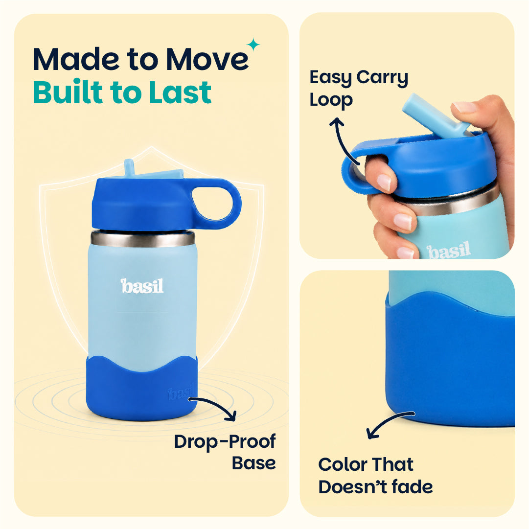 Insulated Stainless steel Sipper with Loop Handle - Glacier