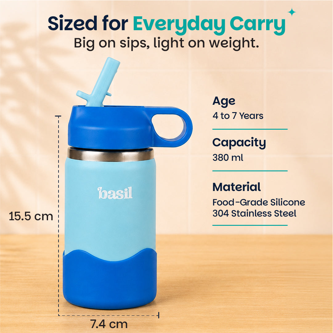 Insulated Stainless steel Sipper with Loop Handle - Glacier