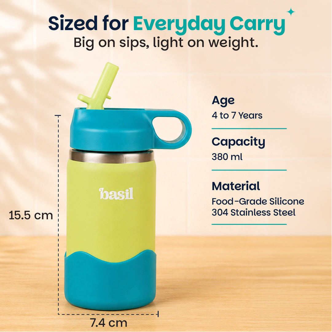 Insulated Stainless steel Sipper with Loop Handle- Lagoon