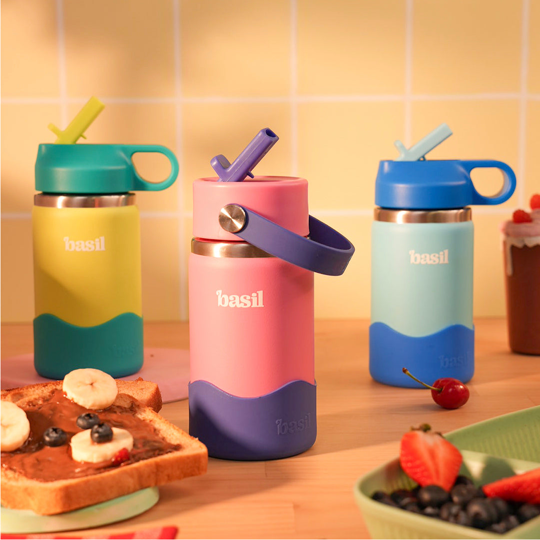 Insulated Stainless steel Sipper with Loop Handle- Lagoon