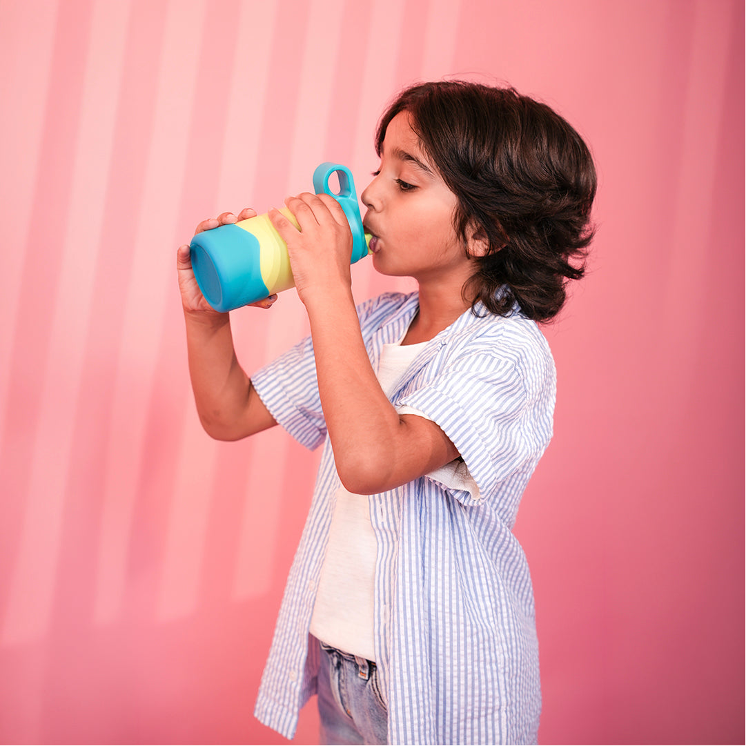 Insulated Stainless steel Sipper with Loop Handle- Lagoon