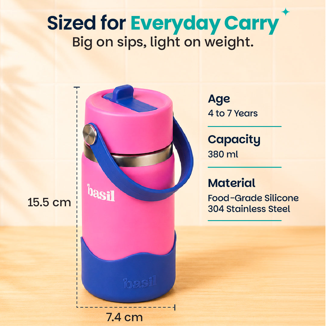 Insulated Stainless steel Sipper with Carry Handle - Reef