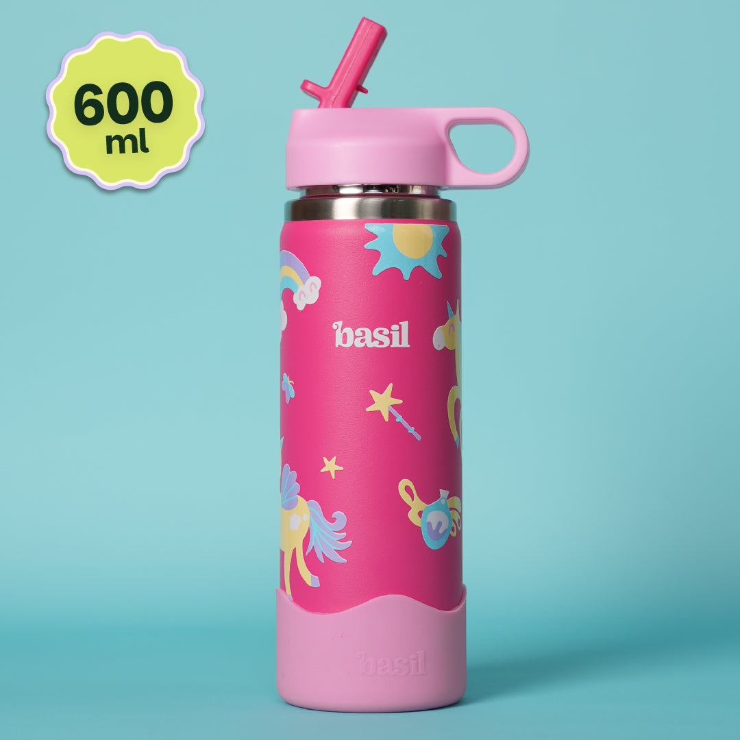 Insulated Stainless steel Sipper with Loop Handle- Pixie Dash