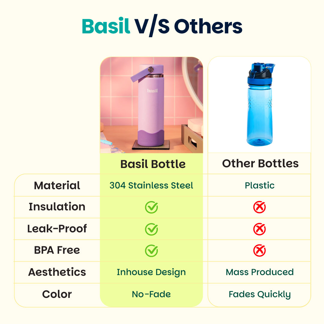 Insulated Stainless steel bottle with Carry Handle - Classic Lilac