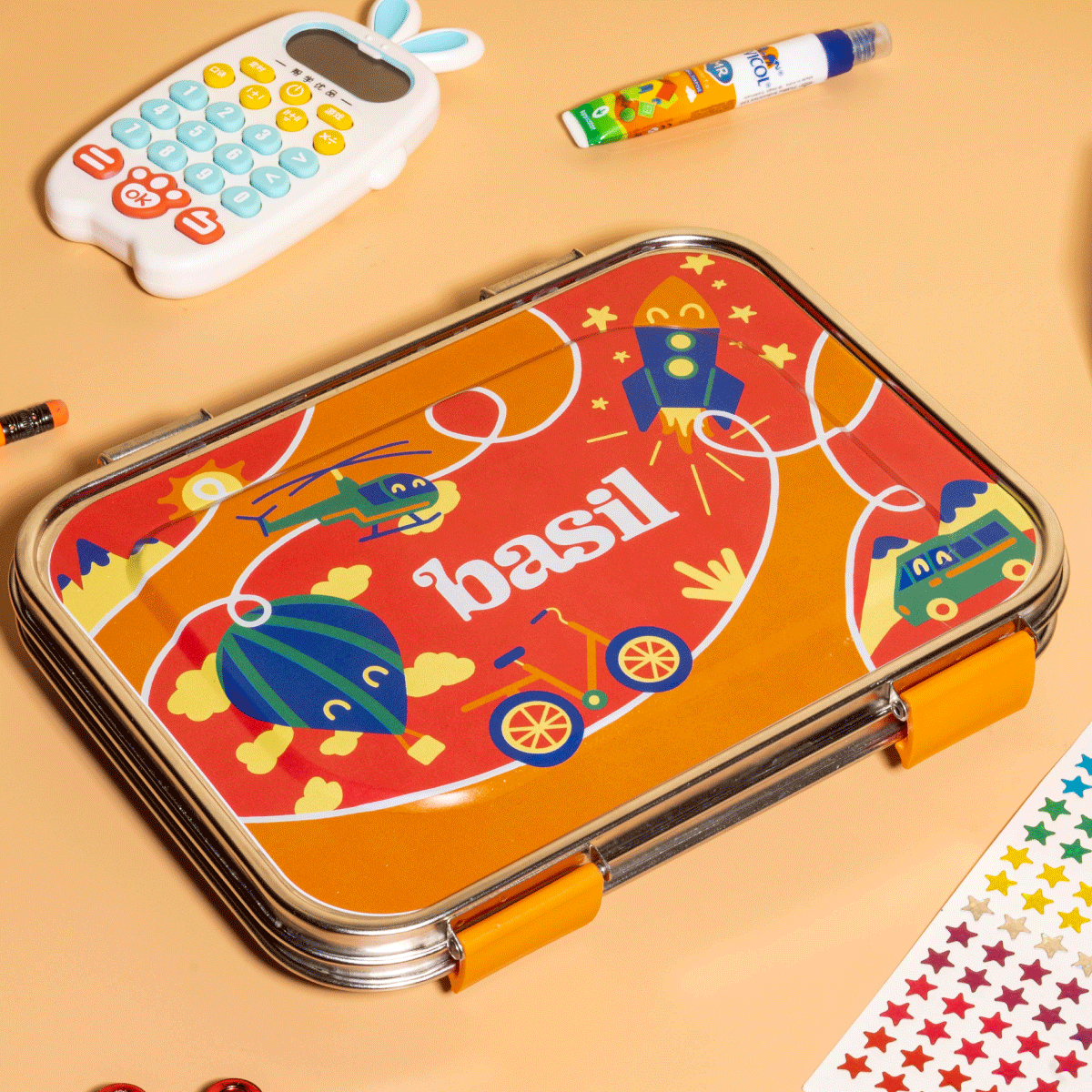 Set of 2: Bento box & 430 ml Sipper - Cloud Hopper