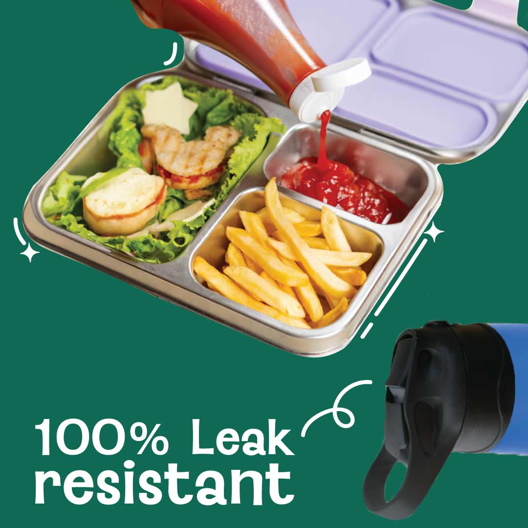 Set of 2: Bento box & 560 ml Sipper - Cloud Hopper