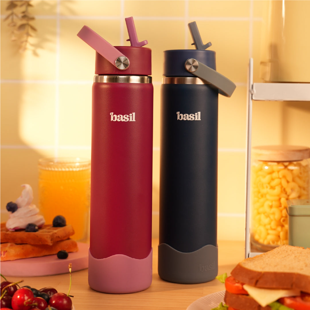 School Combo- Set of Water Bottle and Lunch Box Sora