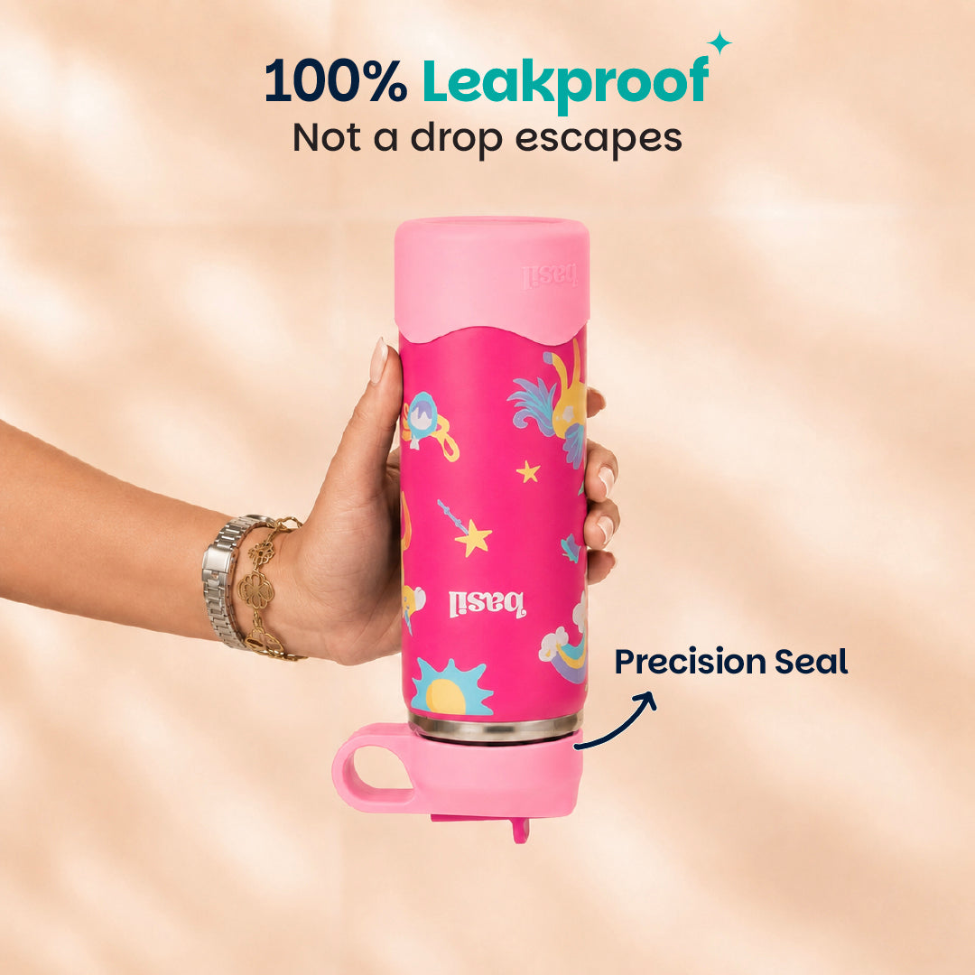 Insulated Stainless steel Sipper with Loop Handle- Pixie Dash