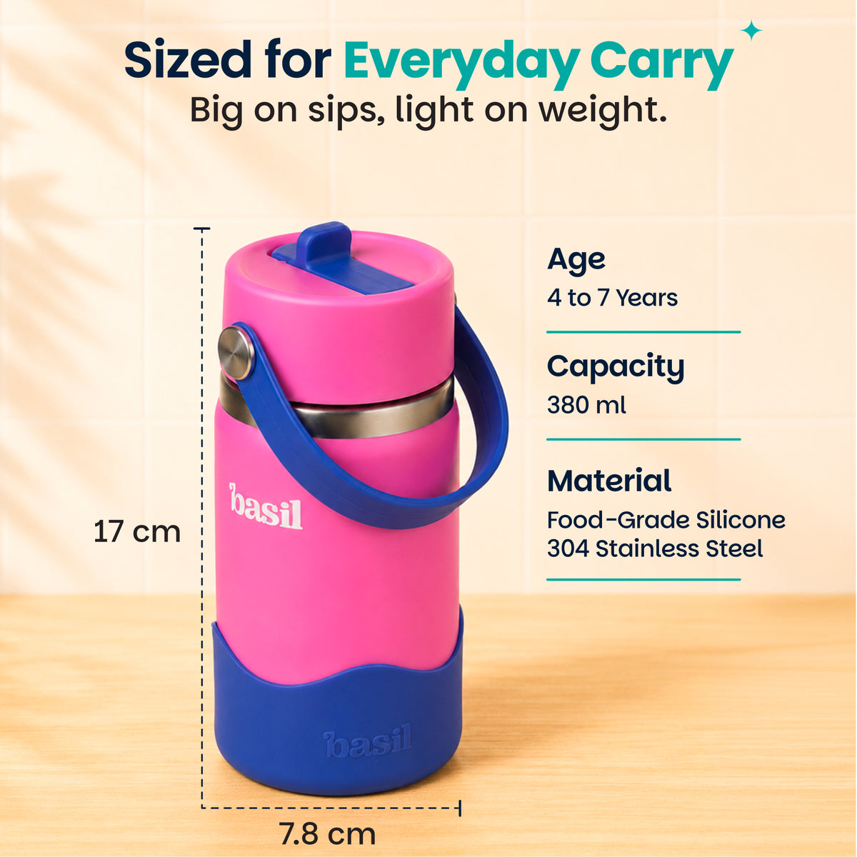 HydraFizz 380 ml Insulated Sipper - Reef