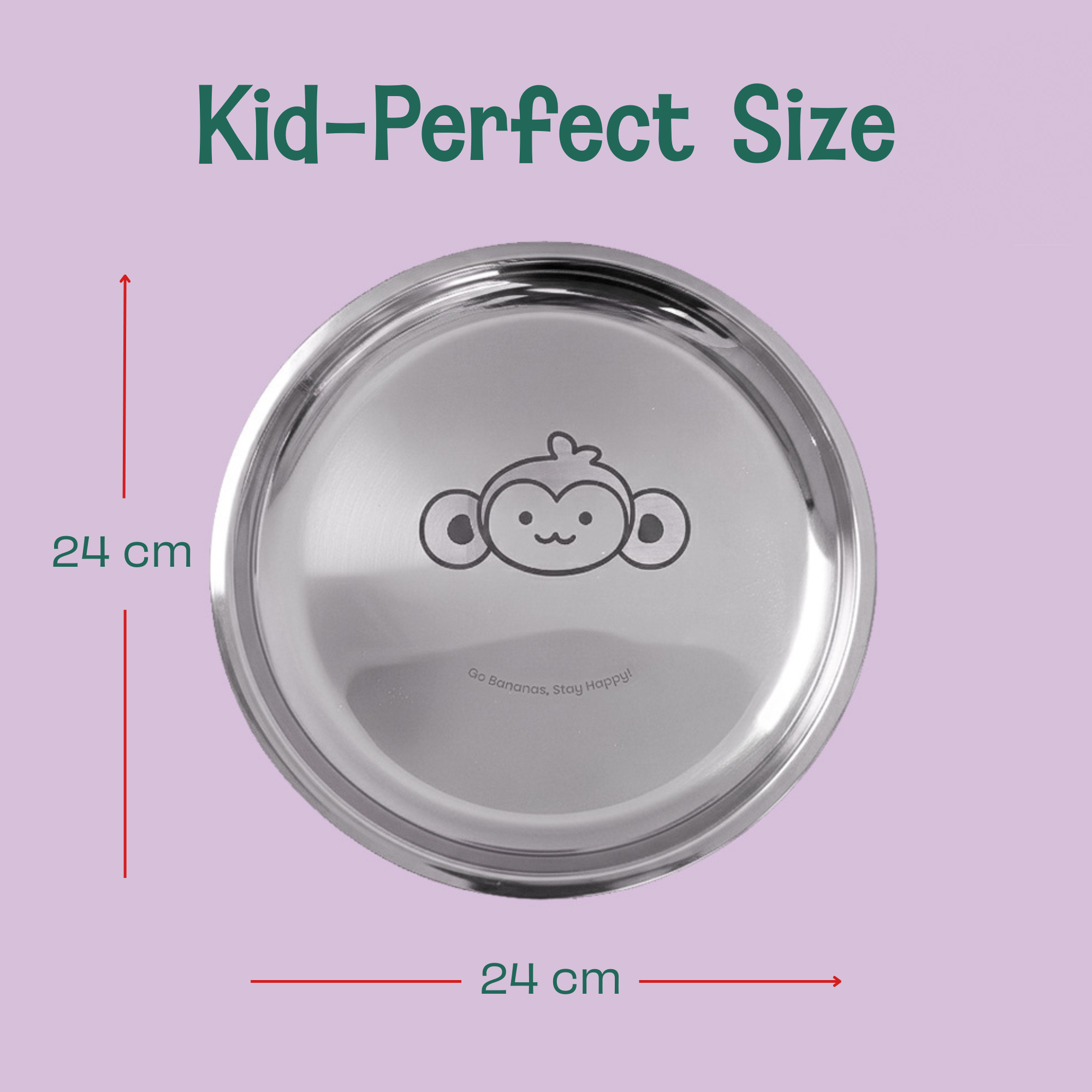 Stainless steel Round Plate - Miko