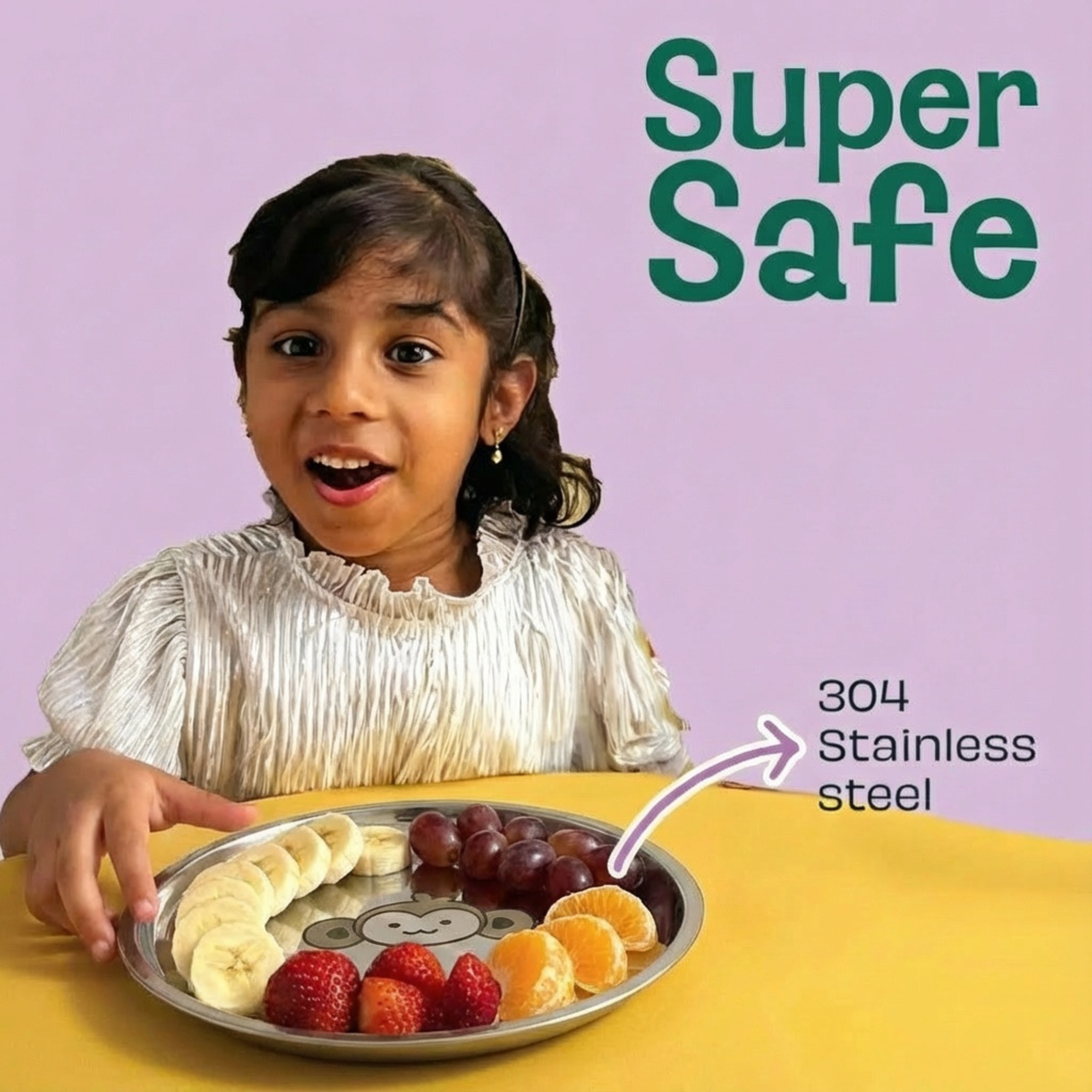 Stainless steel Round Plate - Miko