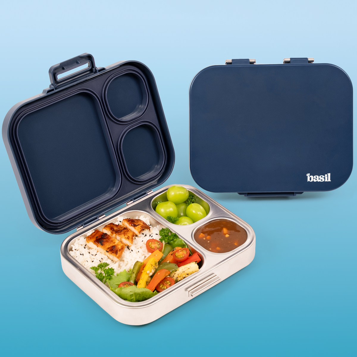 Bento Select 3 C Lunch Box - Classic Blue