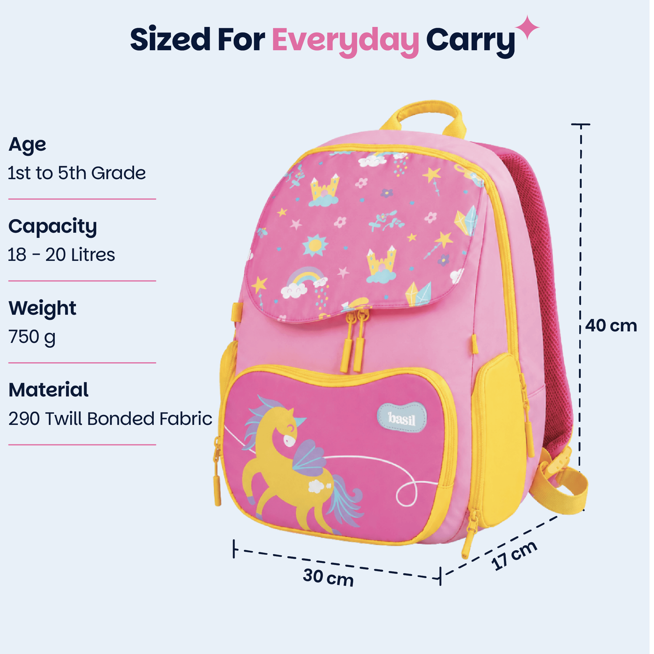 School Combo - Set of Bag & Lunchbox Pixie Dash