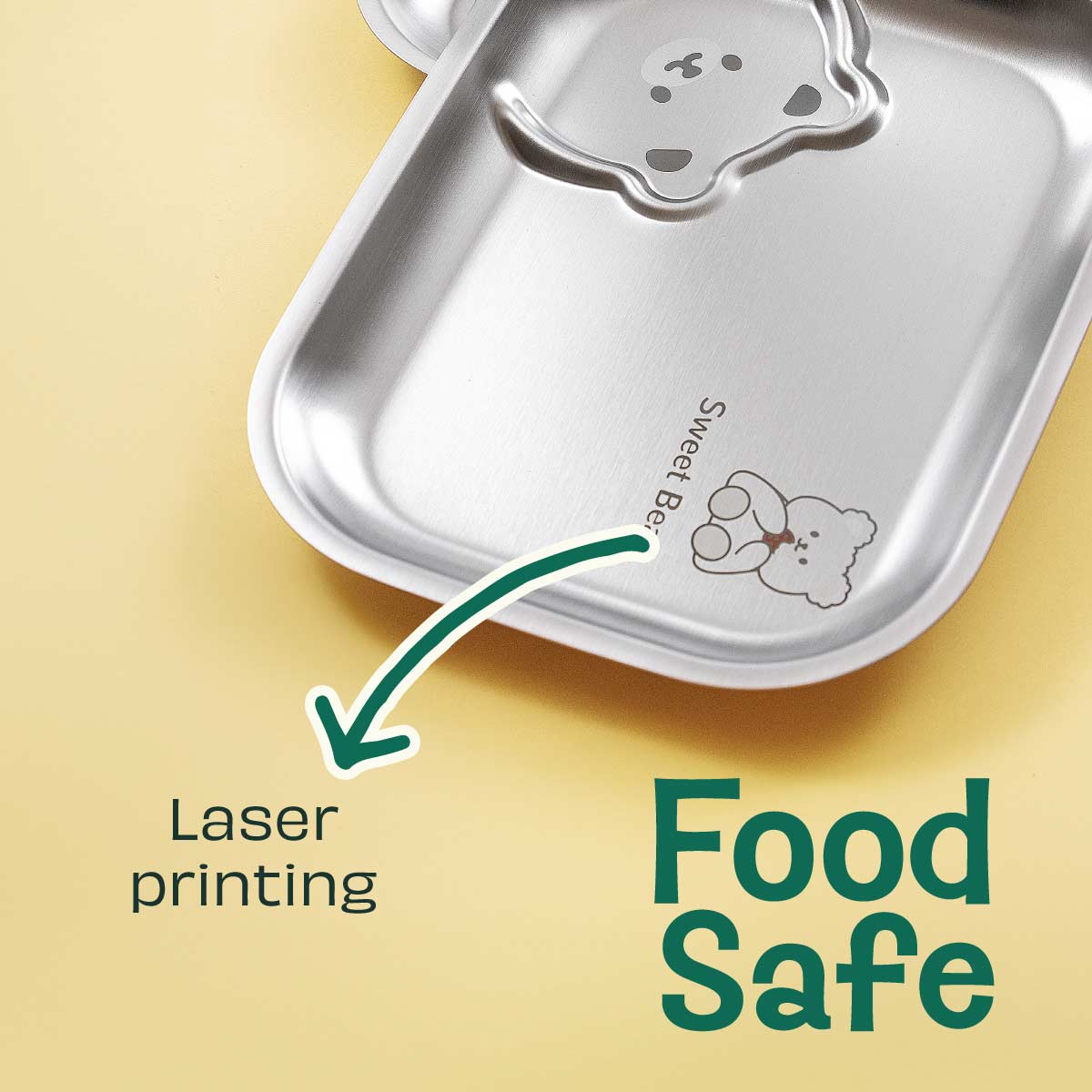 Stainless steel Funky Snack Plate - Tiger