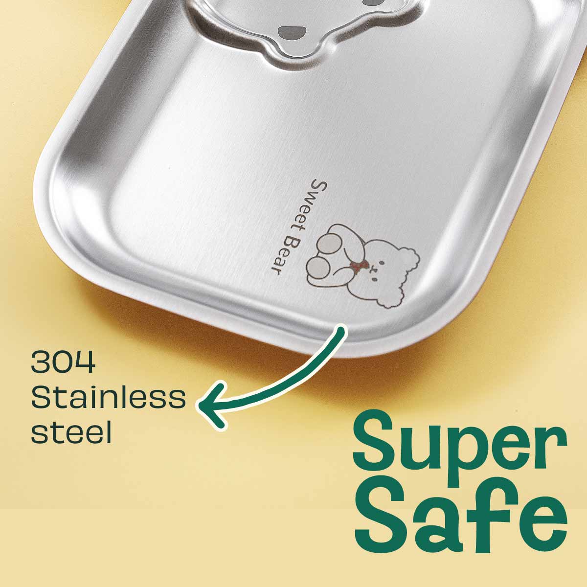 Stainless steel Funky Snack Plate - Tiger