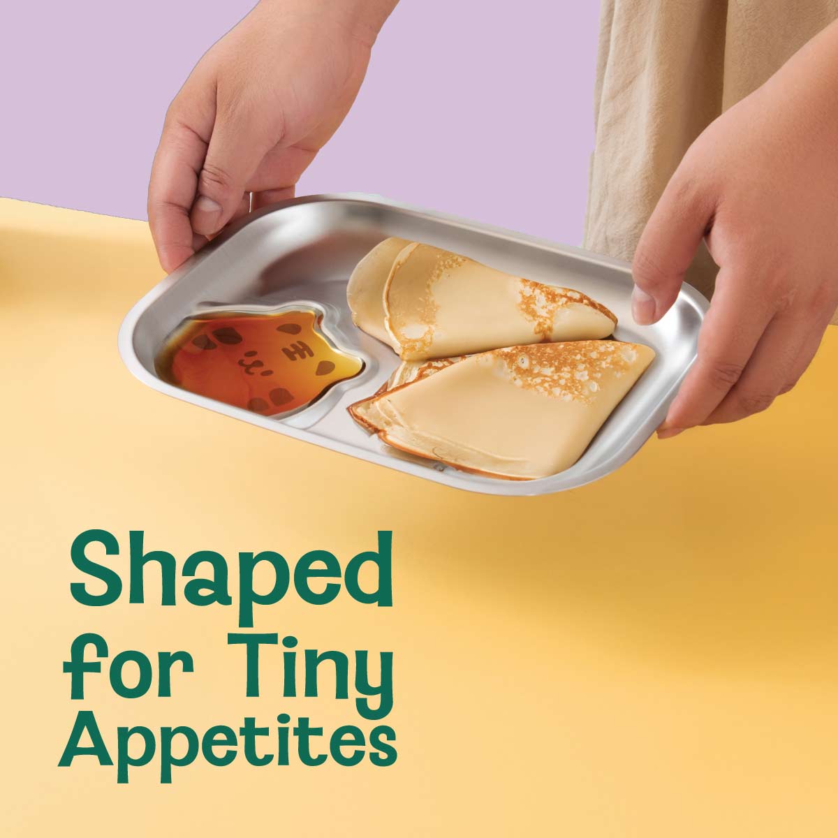 Stainless steel Funky Snack Plate - Tiger