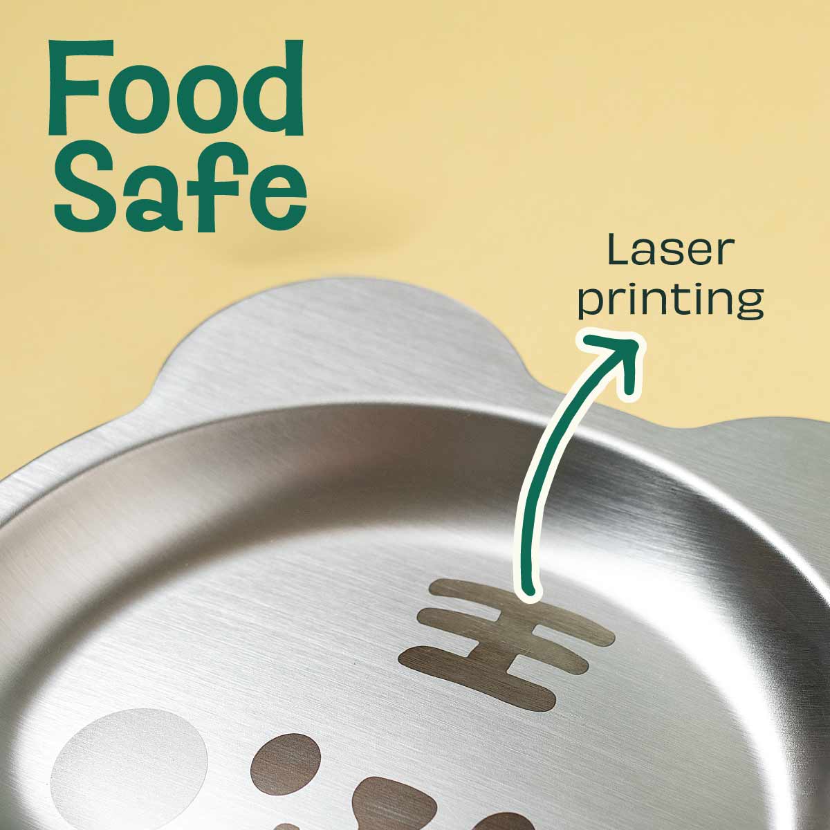 Stainless steel Tot Plate - Bear