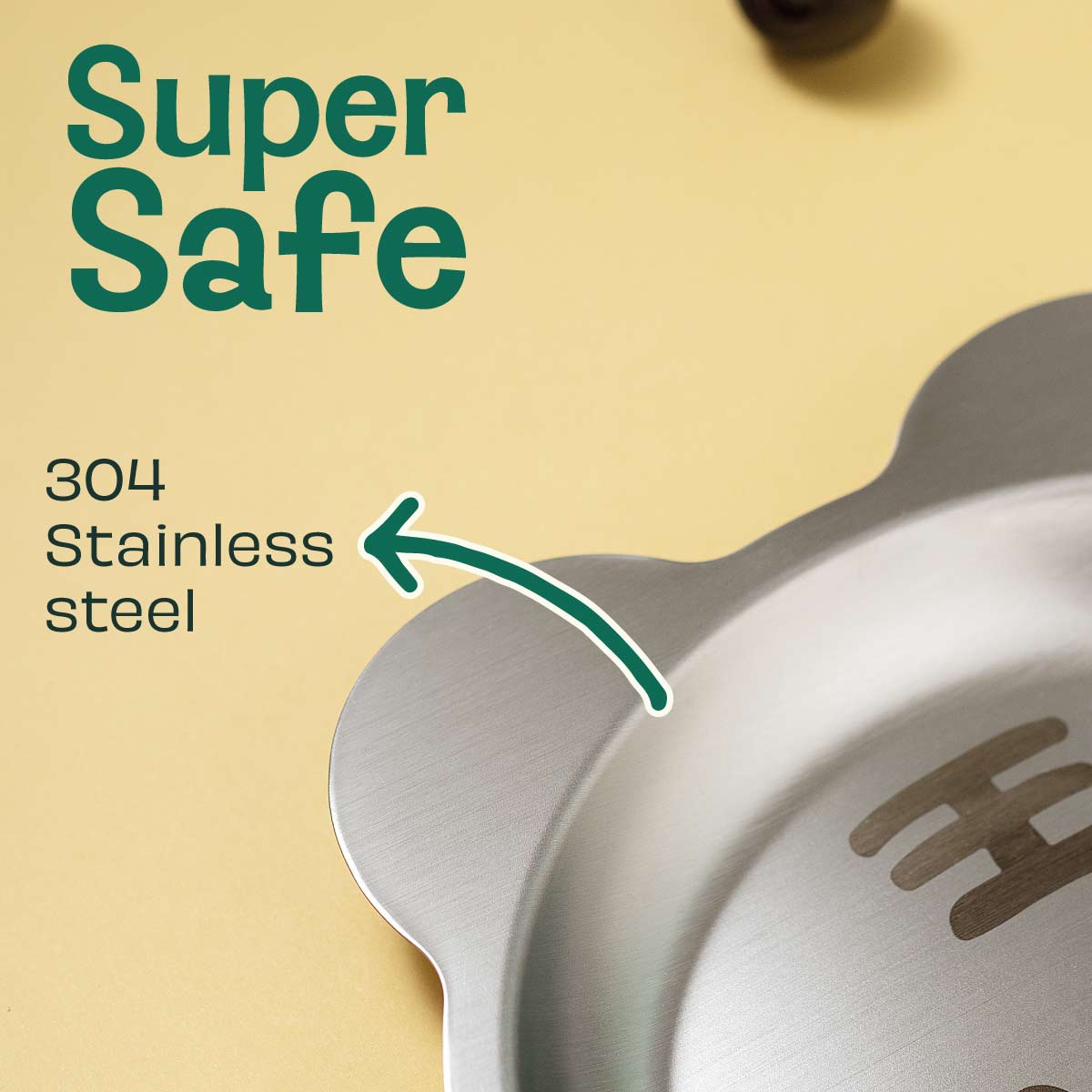 Stainless steel Tot Plate - Bear