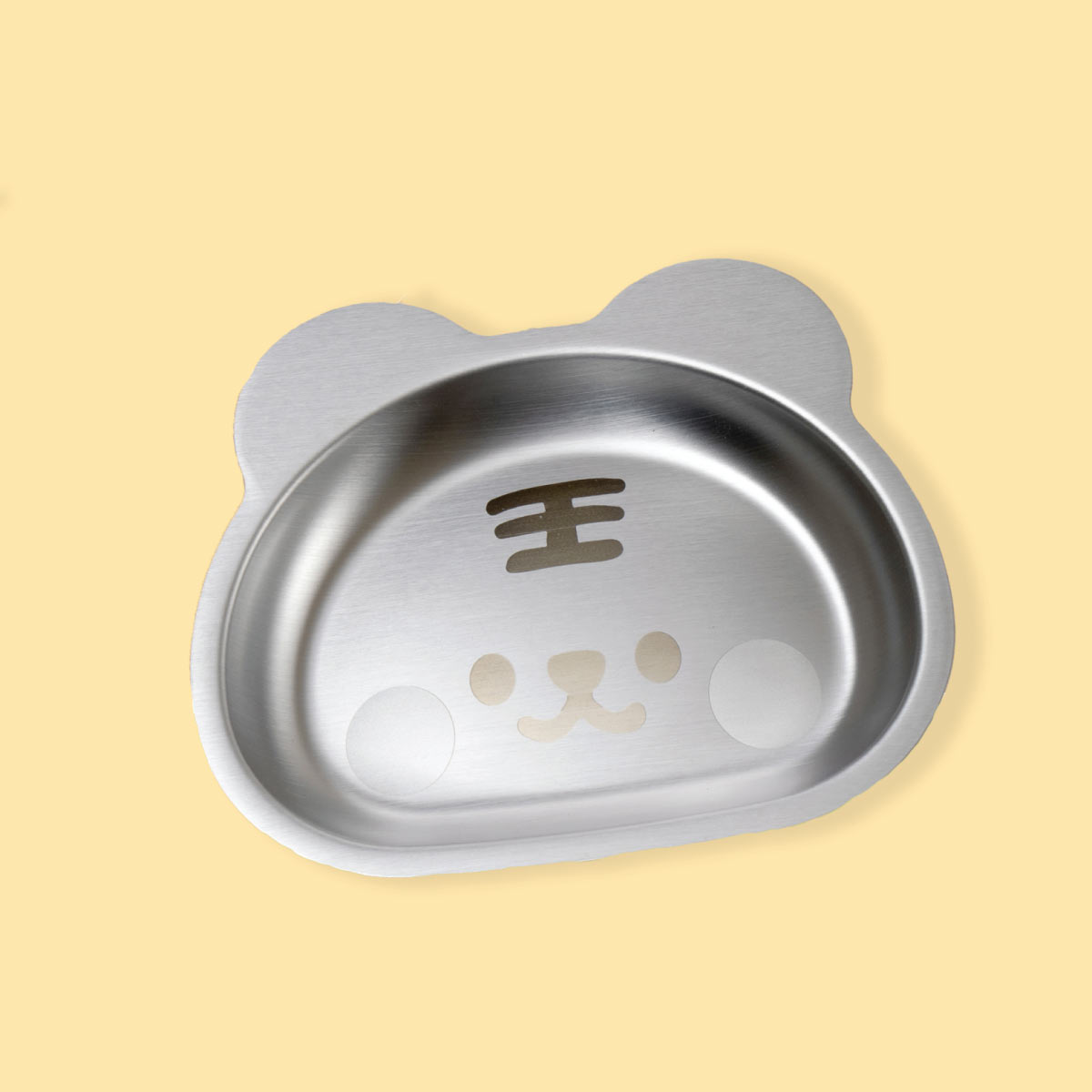 Stainless Steel Plate with Silicone suction - Tiger