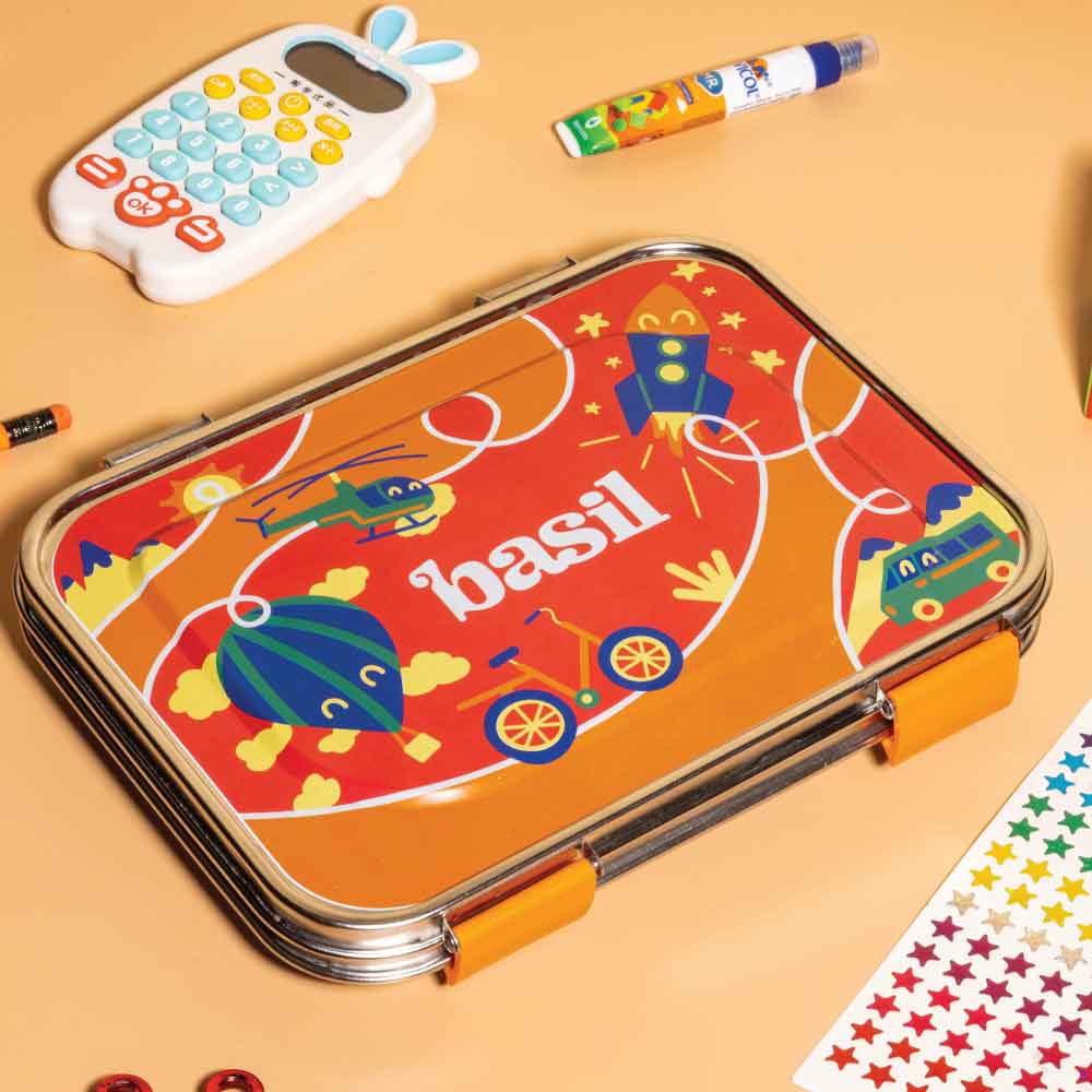 3 Compartment Stainless steel Lunchbox - Cloud Hopper