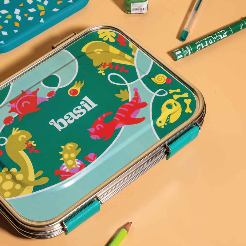 3 Compartment Stainless steel Lunchbox - Hocus Docus