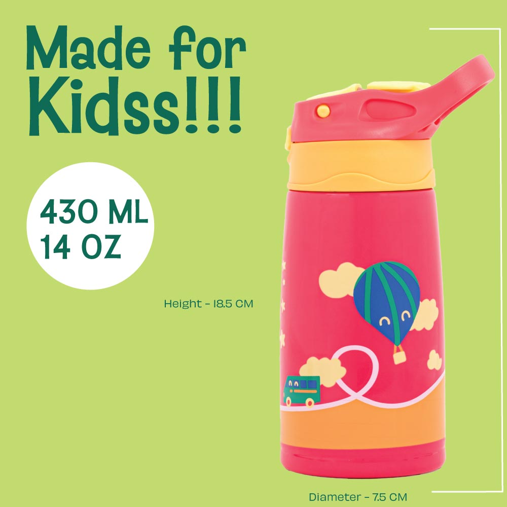 430 ml Insulated Stainless steel Sipper - Cloud Hopper