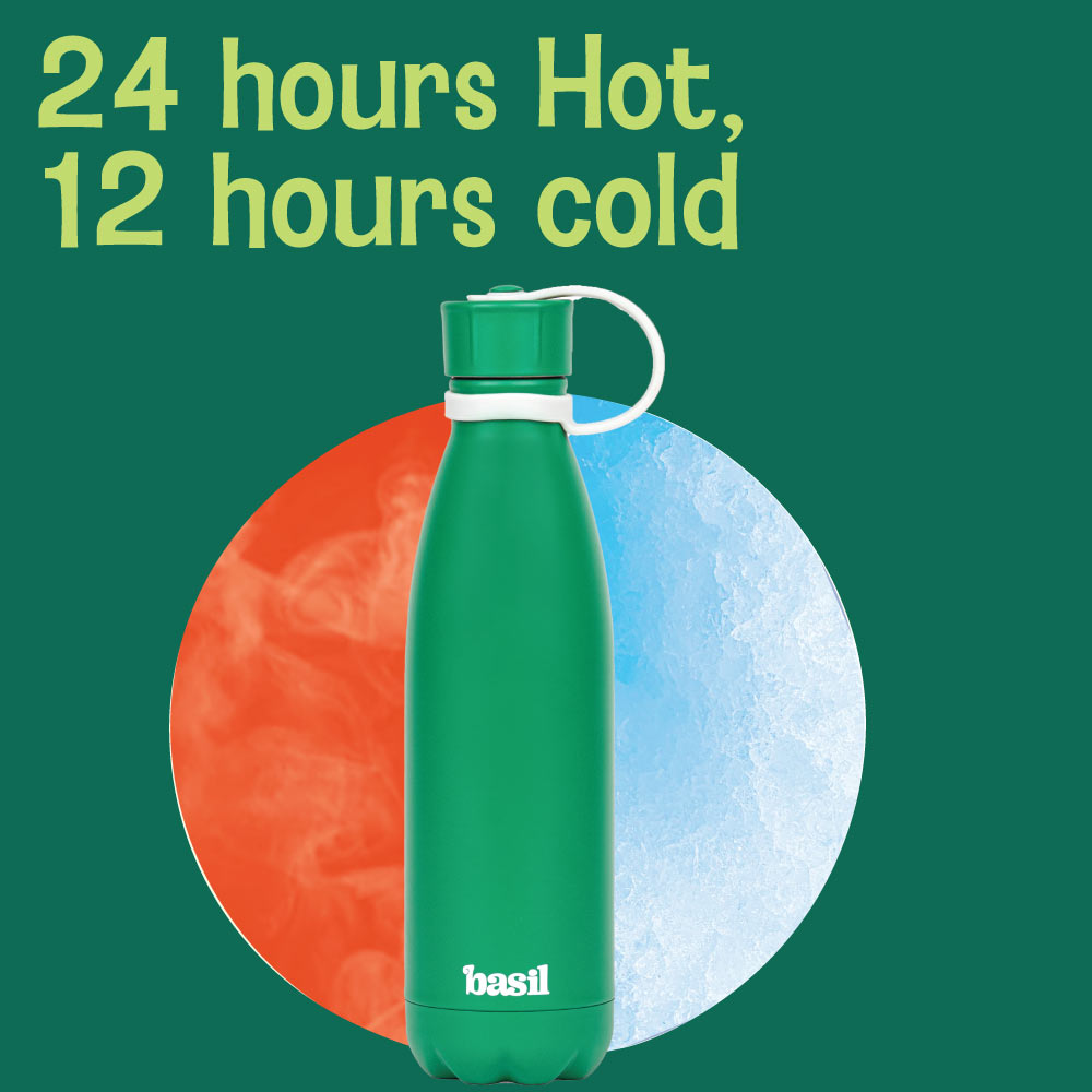 500 ml Insulated Stainless steel Bottle - Solid Green