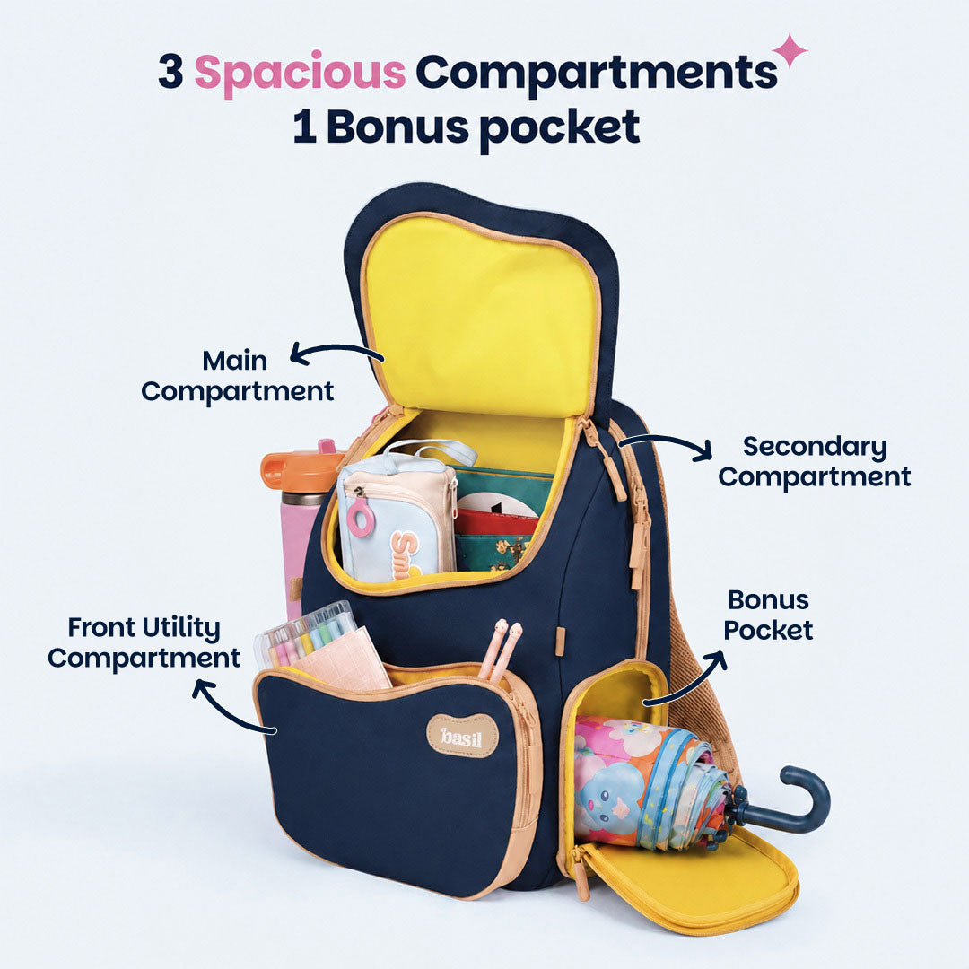 School Combo - Set of Bag & Lunchbox Midnight Sora