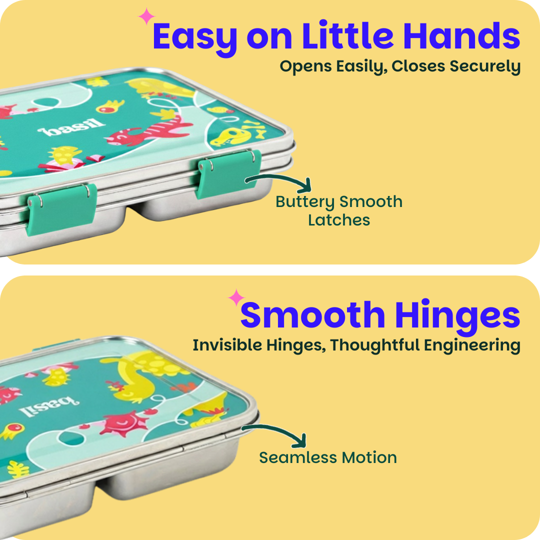 3 Compartment easy open-close Lunchbox - Hocus Docus