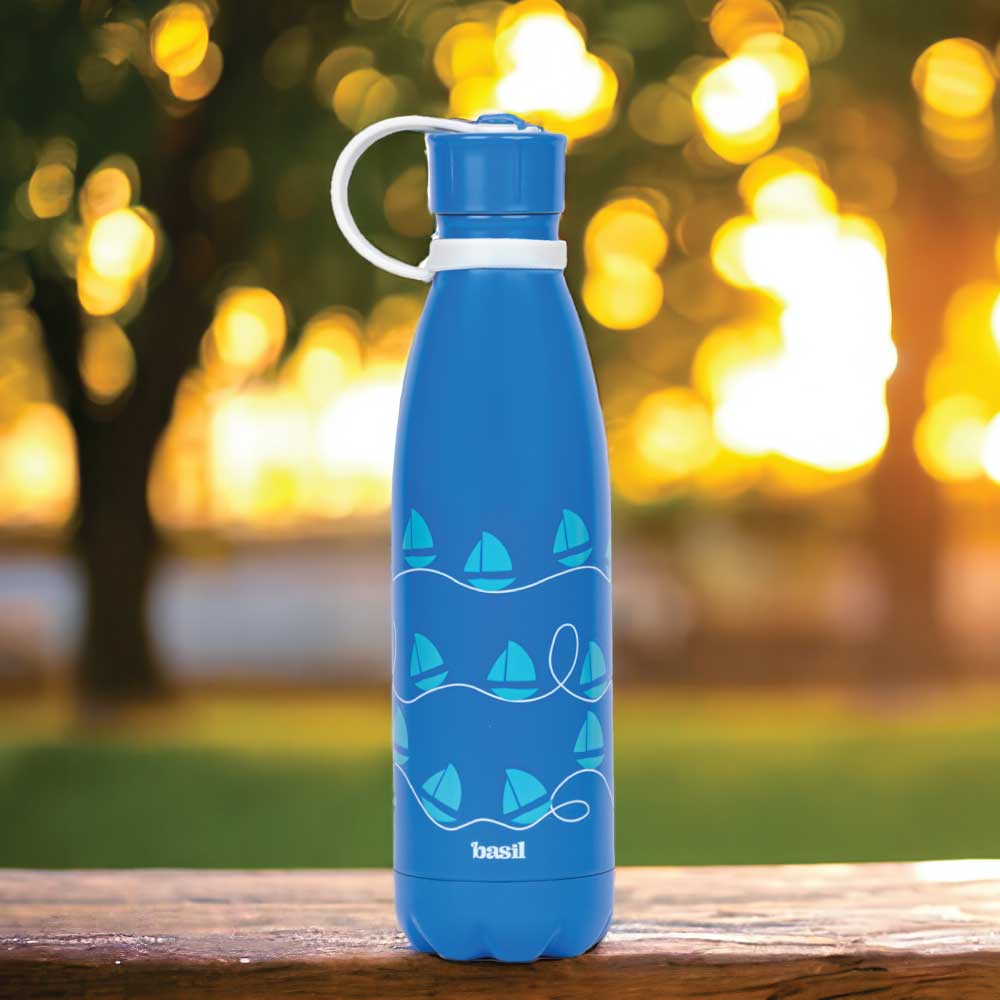 500 ml Insulated Stainless steel Bottle - Blue Boat
