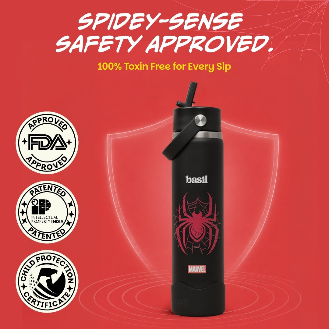 Insulated Stainless steel Sipper with Carry Handle - Phantom Web