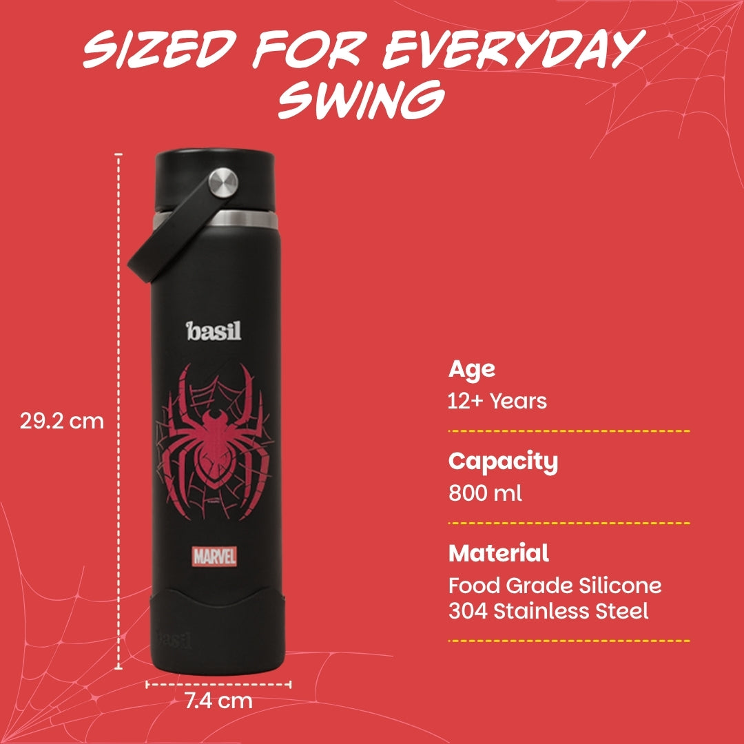 Insulated Stainless steel Sipper with Carry Handle - Phantom Web