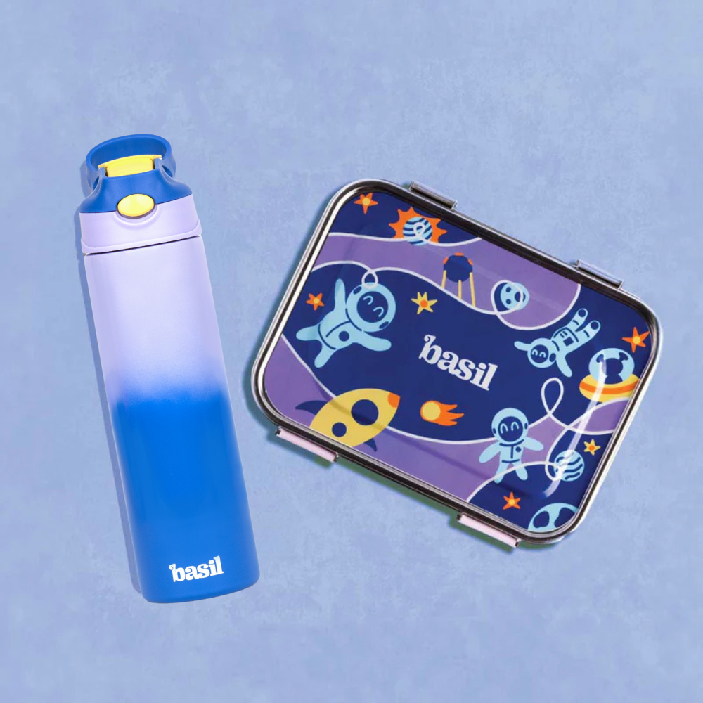 Set of 2 Bento box & 560 ml Sipper - Super Swoosh