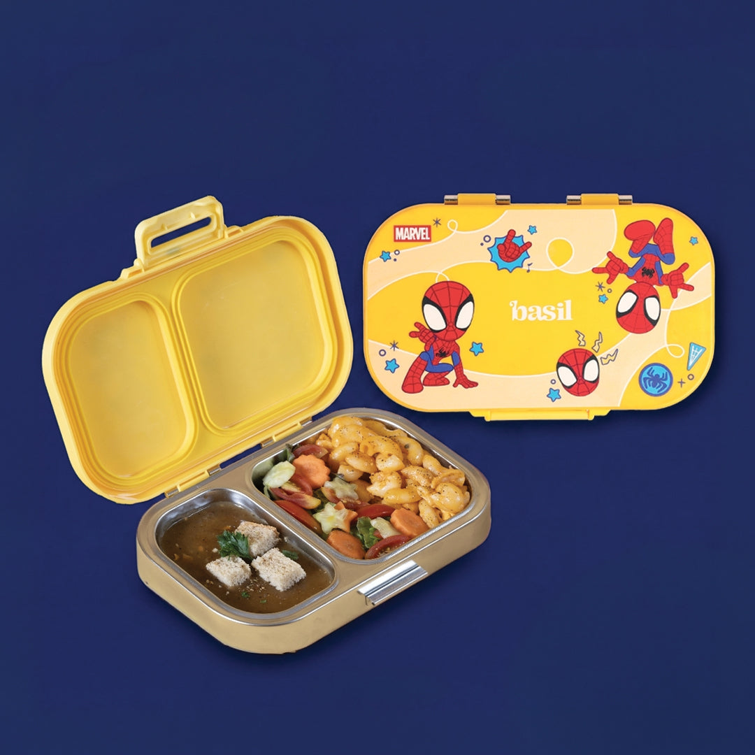 Teal Bento Box - 4 Compartment Steel Lunch Box | Basil