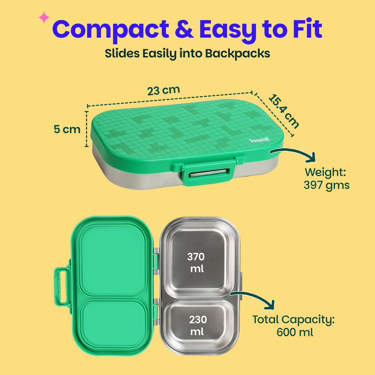 Bento Ace 2 C Lunch Box - Retro Stack