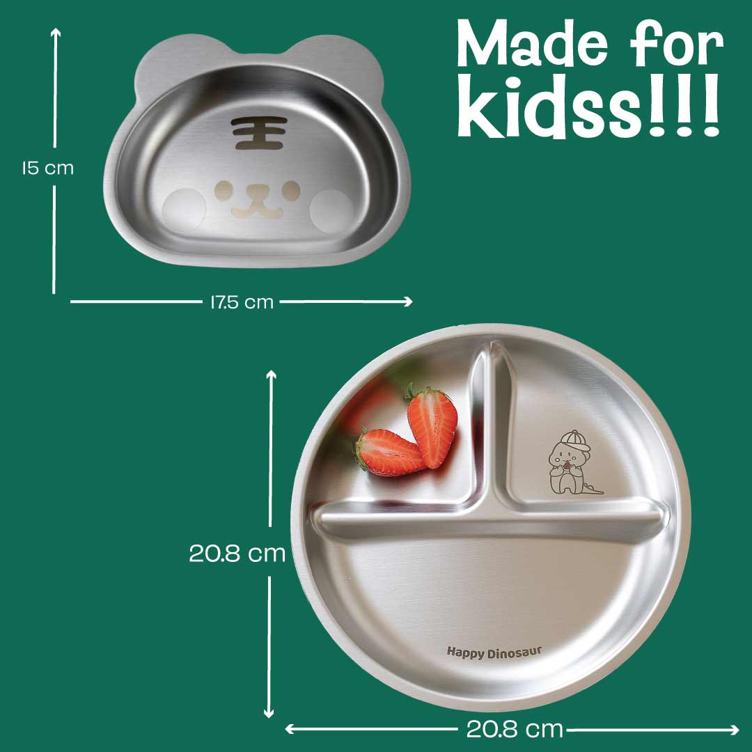 Set of 3 Bento box & 2 Plates - Cloud Hopper